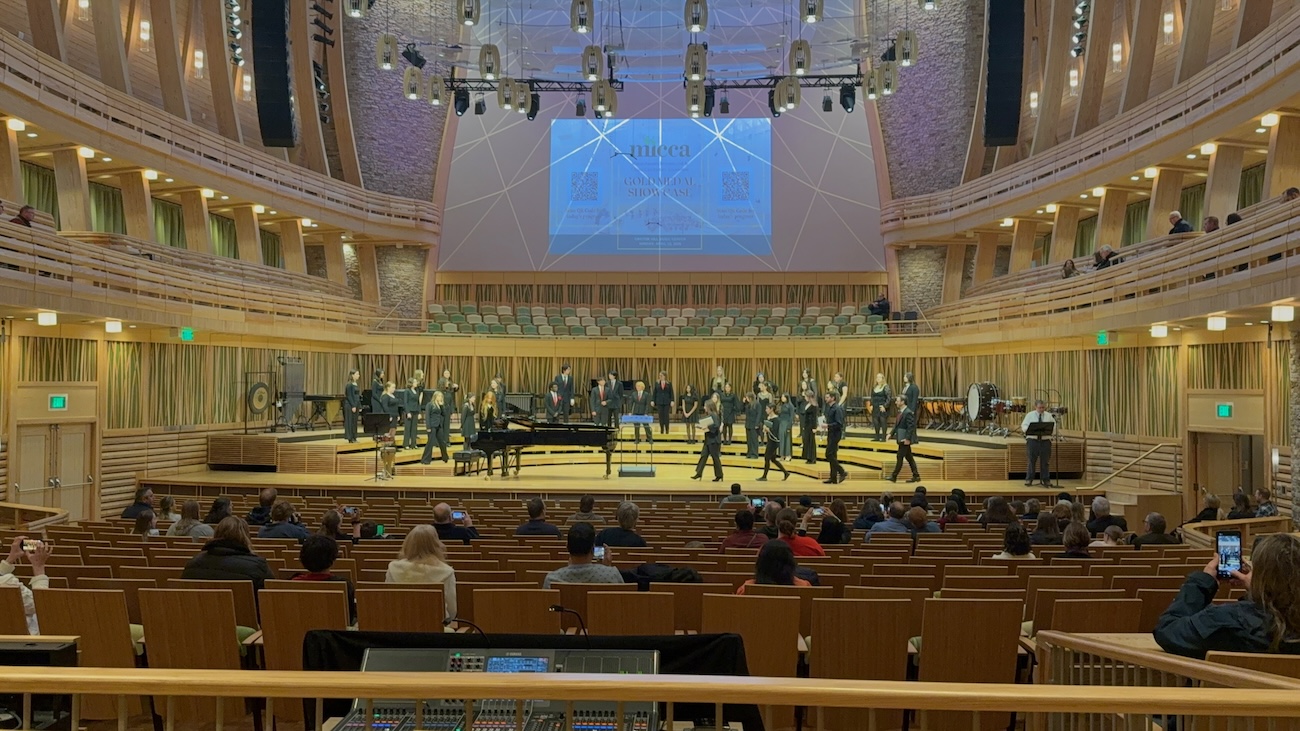 A picture of my choir at the Gold Medal Showcase at Groton Hill