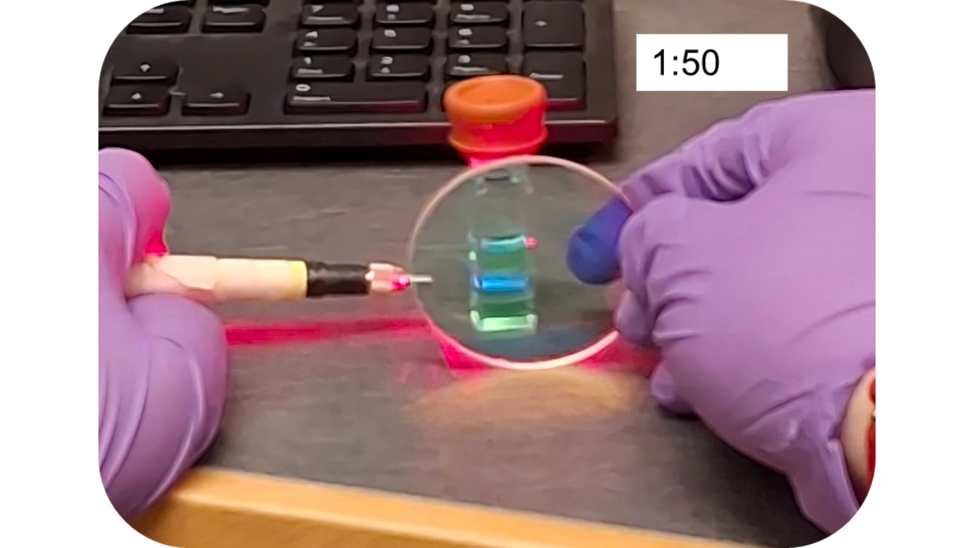 A picture of a 1:50 sample