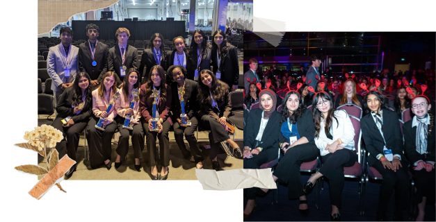 My friends and I at MA DECA