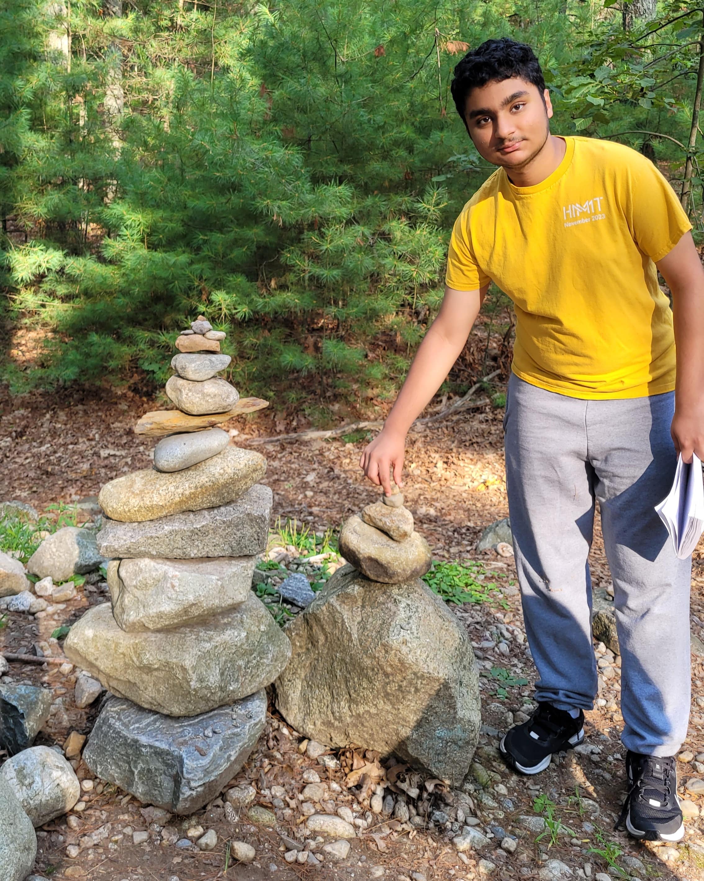 Arnav paying homage to Thoreau