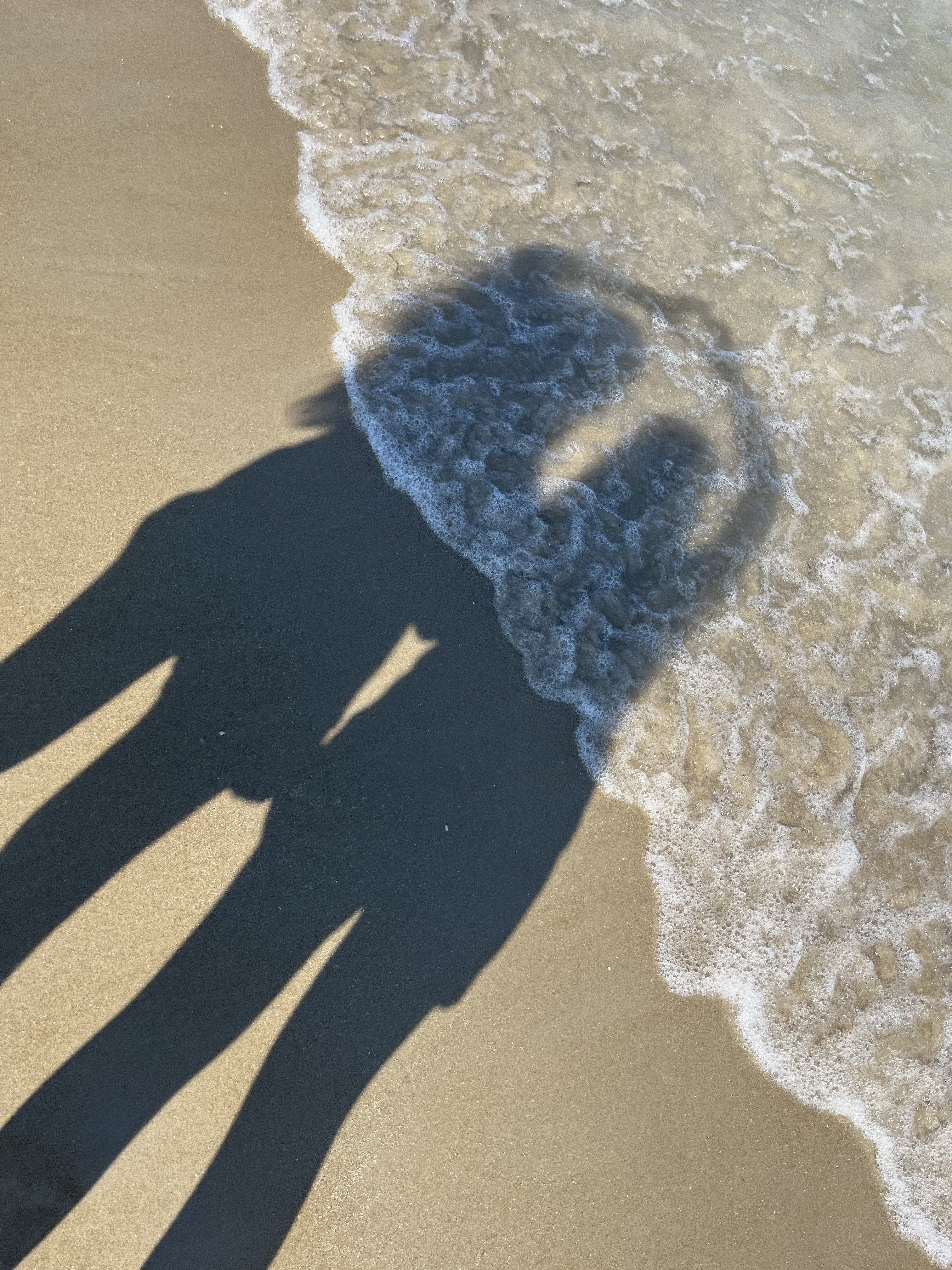 Me and my friend at the beach