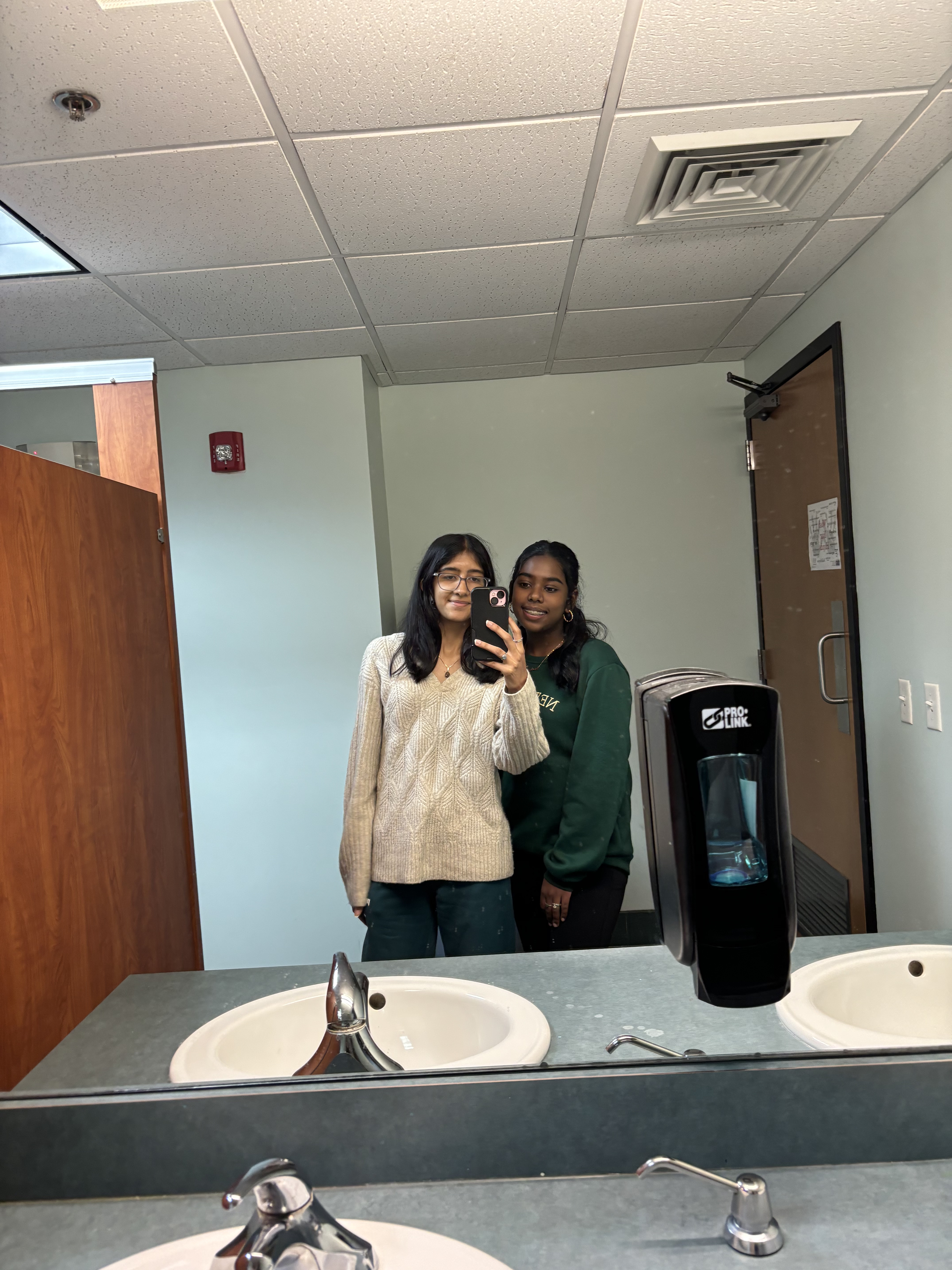 Me and Ishana mirror pic 1