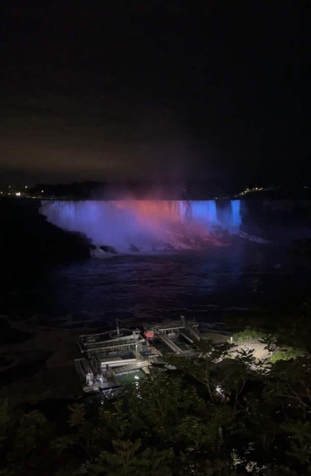 Niagara Falls at night