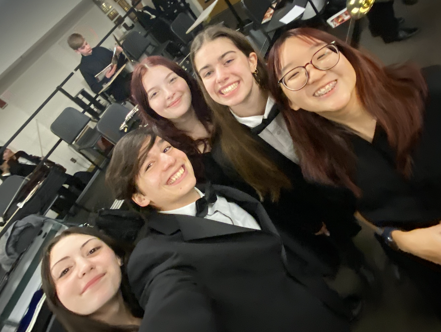 Pre-concert selfies