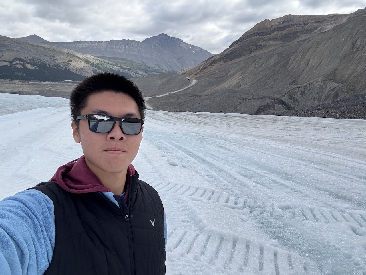 Me on a glacier tour in the Canadian Rockies