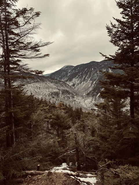 A view of Stowe from Smuggs I saw while hiking off the ski slope in my ski boots