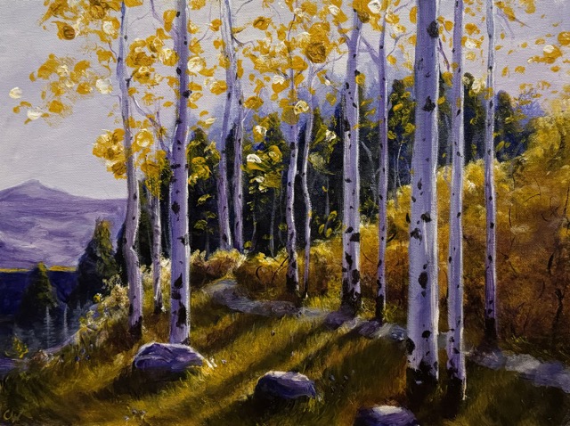 Study of Birch Trees and Complementary Colors