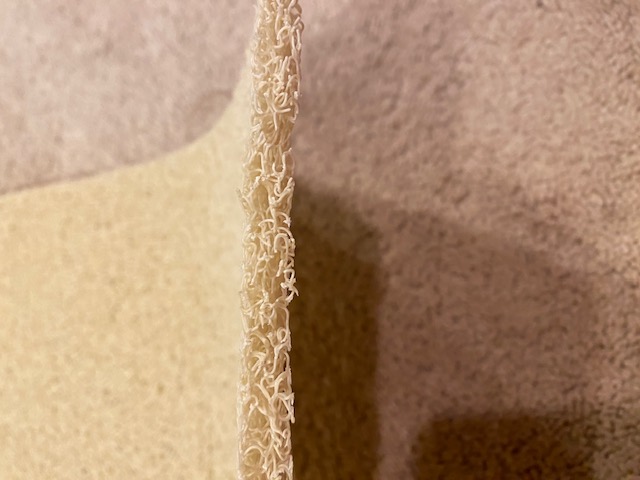 Normal Thickness PVC Loofah Mat close up