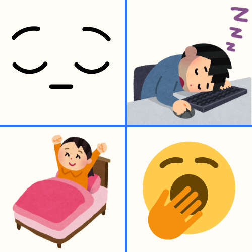Picture of the four of the signs that you need help