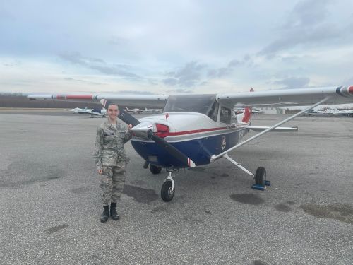 The first plane I flew with CAP.