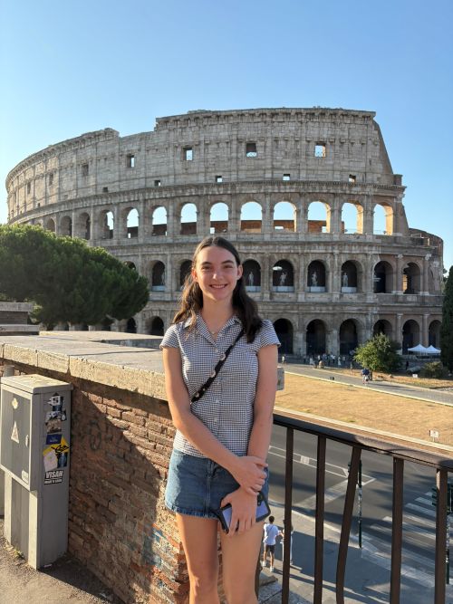 This is me at the colosseum.