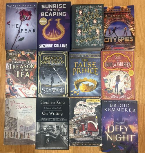 This is a picture of the covers of some of my favorite books.