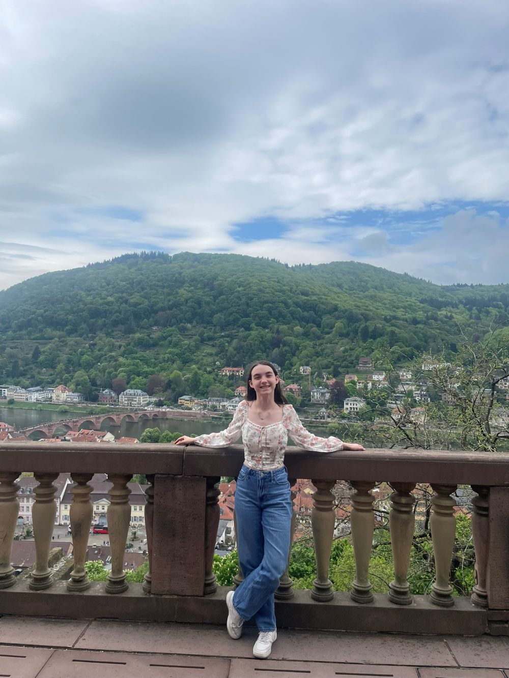 A picture of me in one of the castles in Germany.