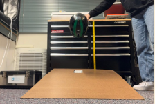 Setup for PRA testing (front view)