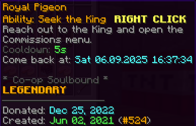 Royal Pigeon #524