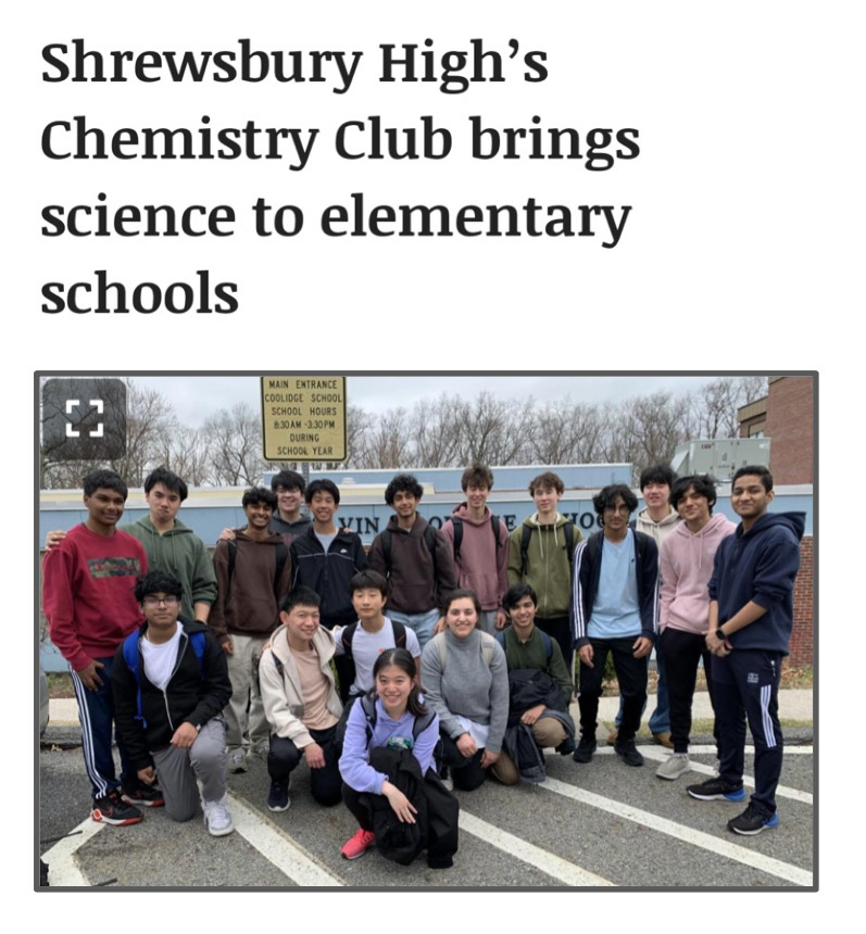 Volunteering at Shrewsbury High School's Chemistry Club