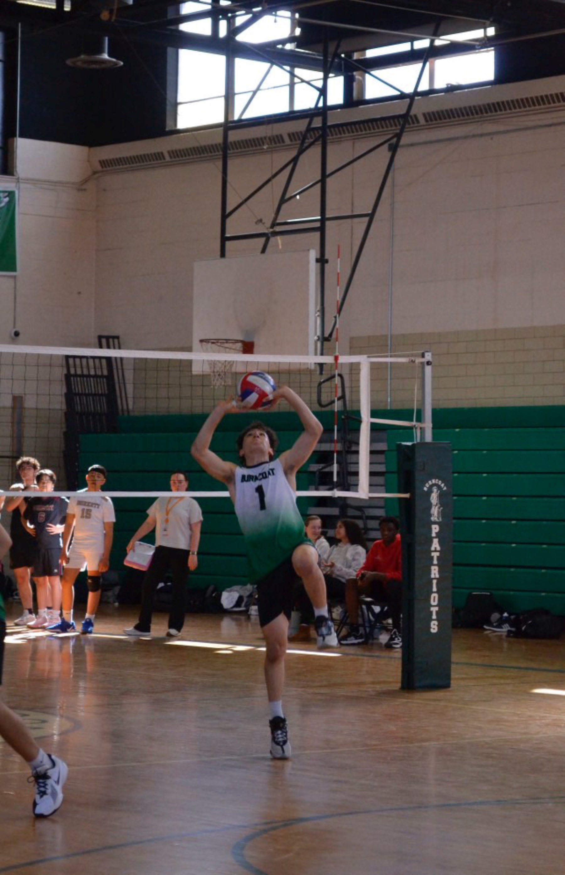 Me playing volleyball