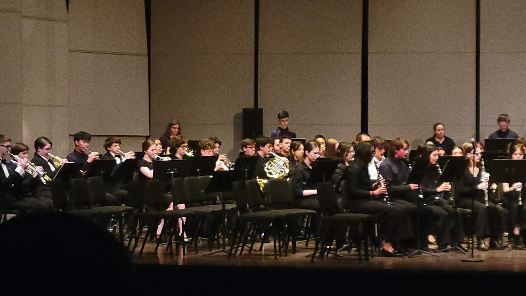 A photo of my band at UMass Honor Band