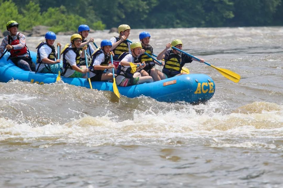 National Jamboree white water rafting activity
