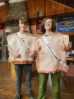 A photo of my brother and I at an Order of the Arrow Halloween campout