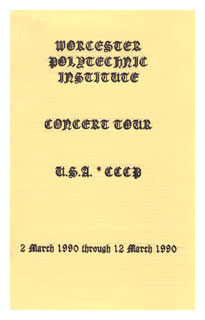 Concert Tour Brochure