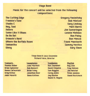 Concert Tour Brochure