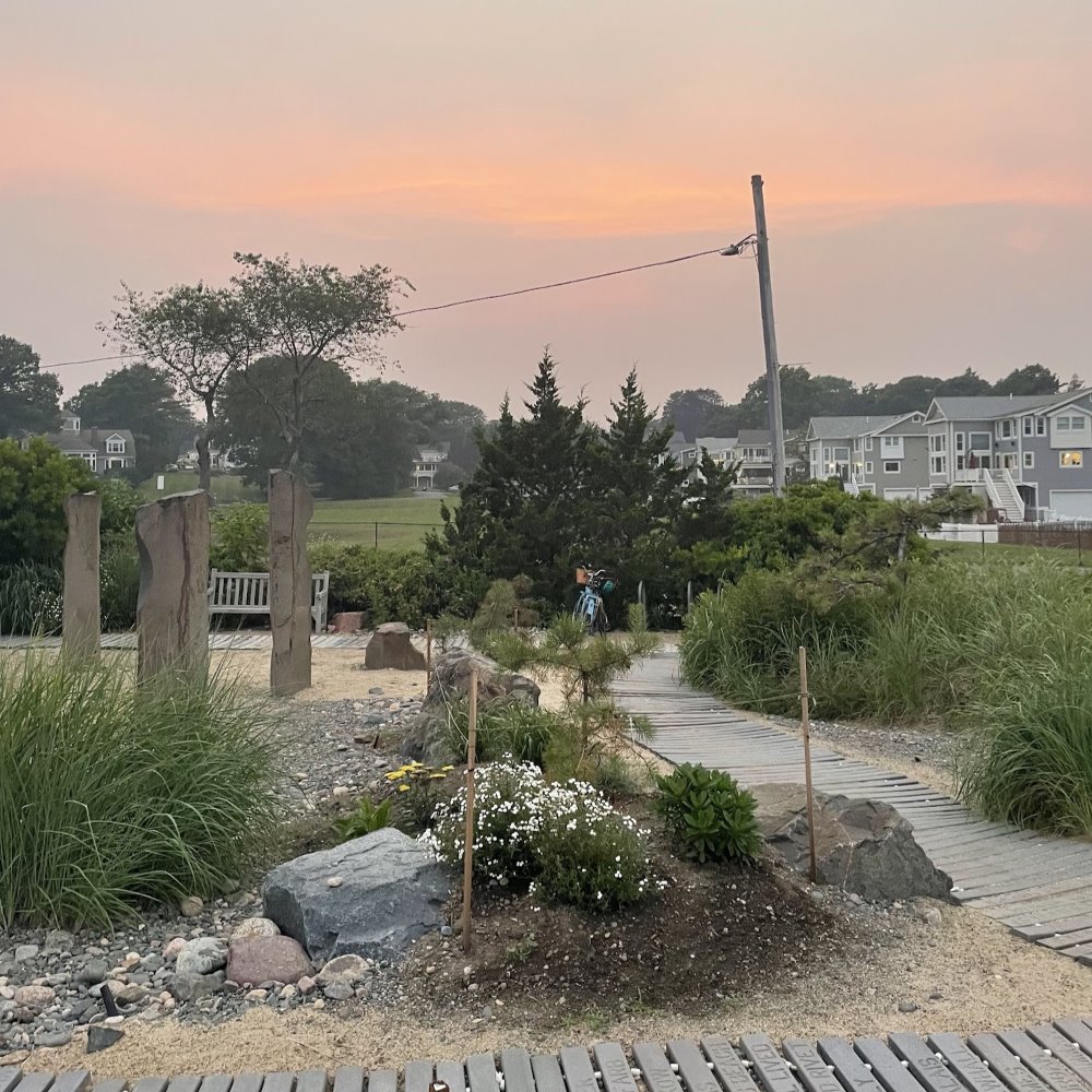 Beach sunset in Marblehead, MA