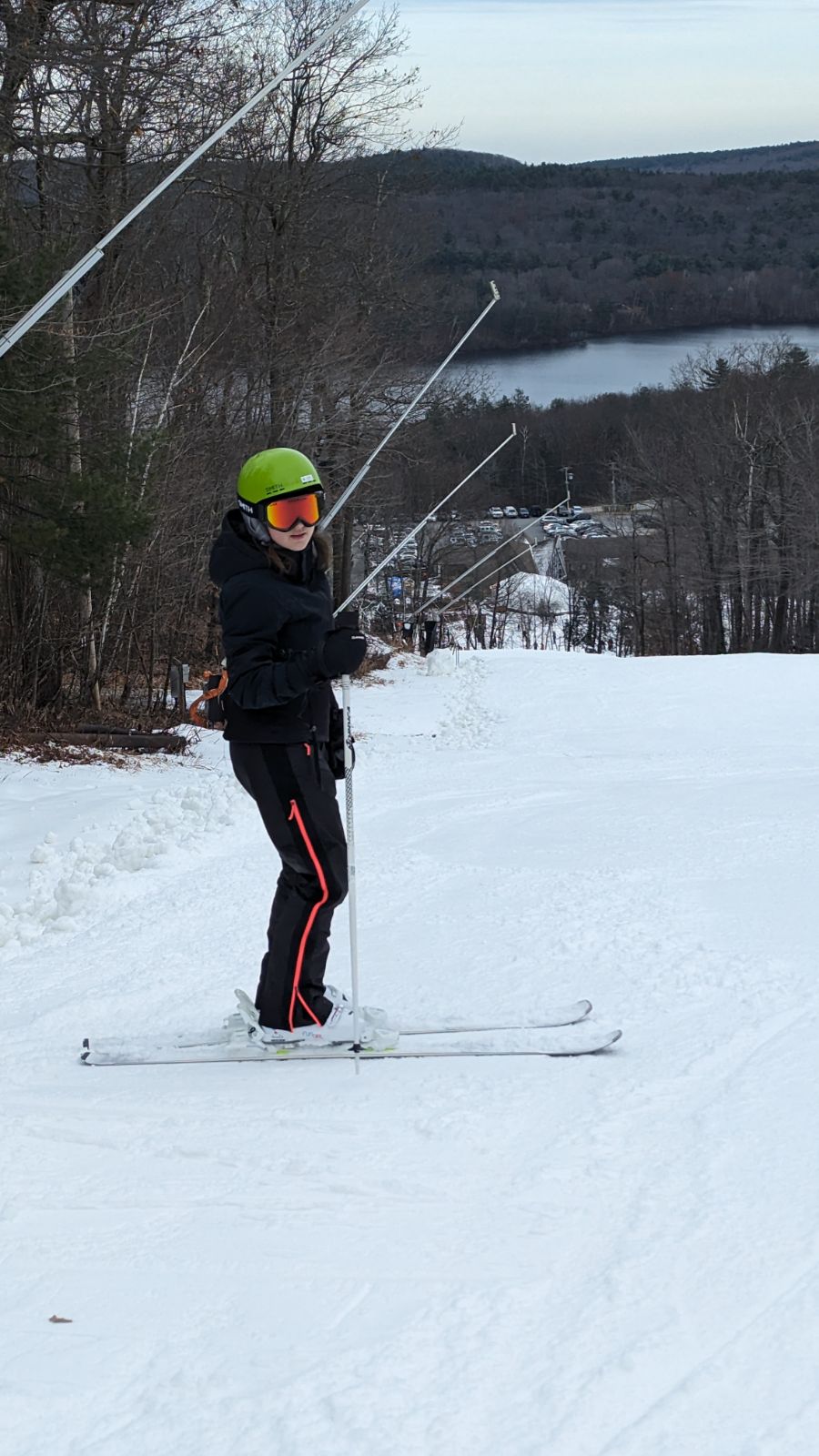 picture of me standing on a ski slope. 