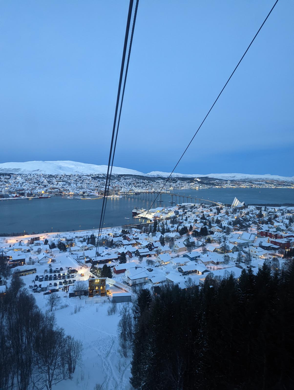 A picture frm the cable car in Norway
