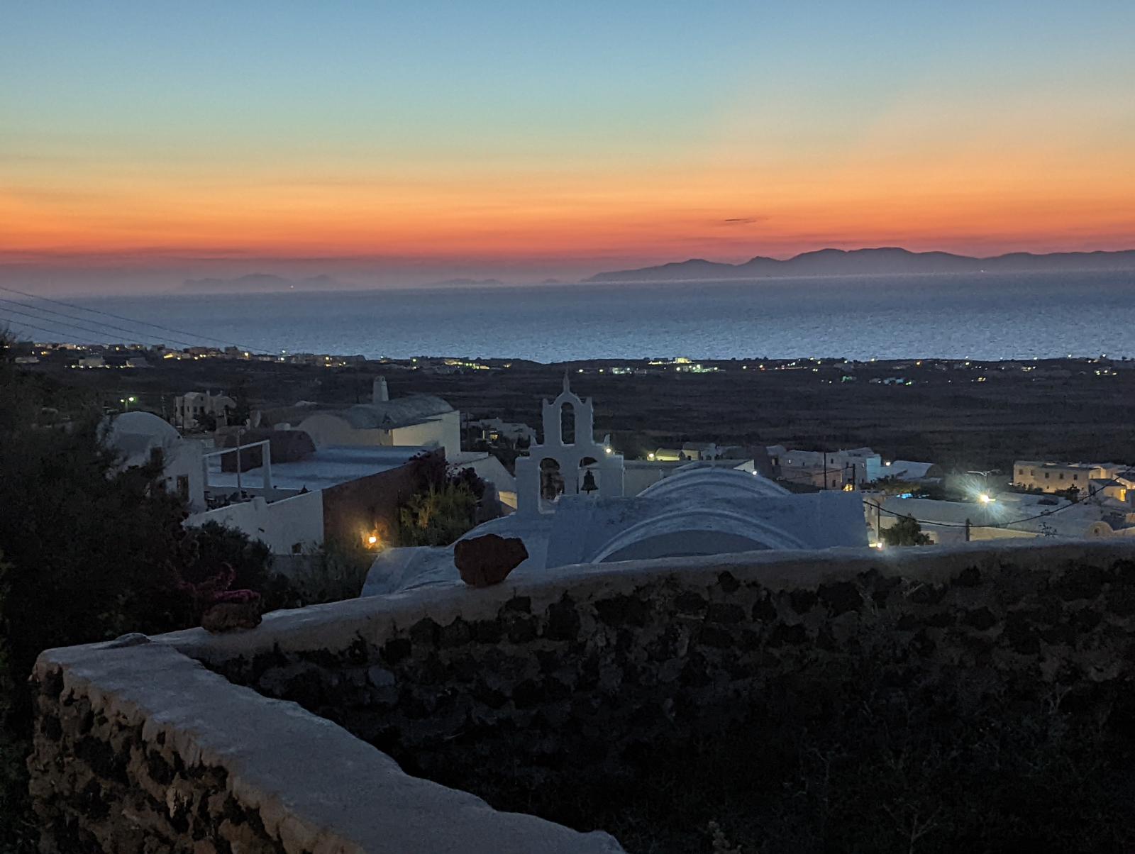 A sunset in Greece