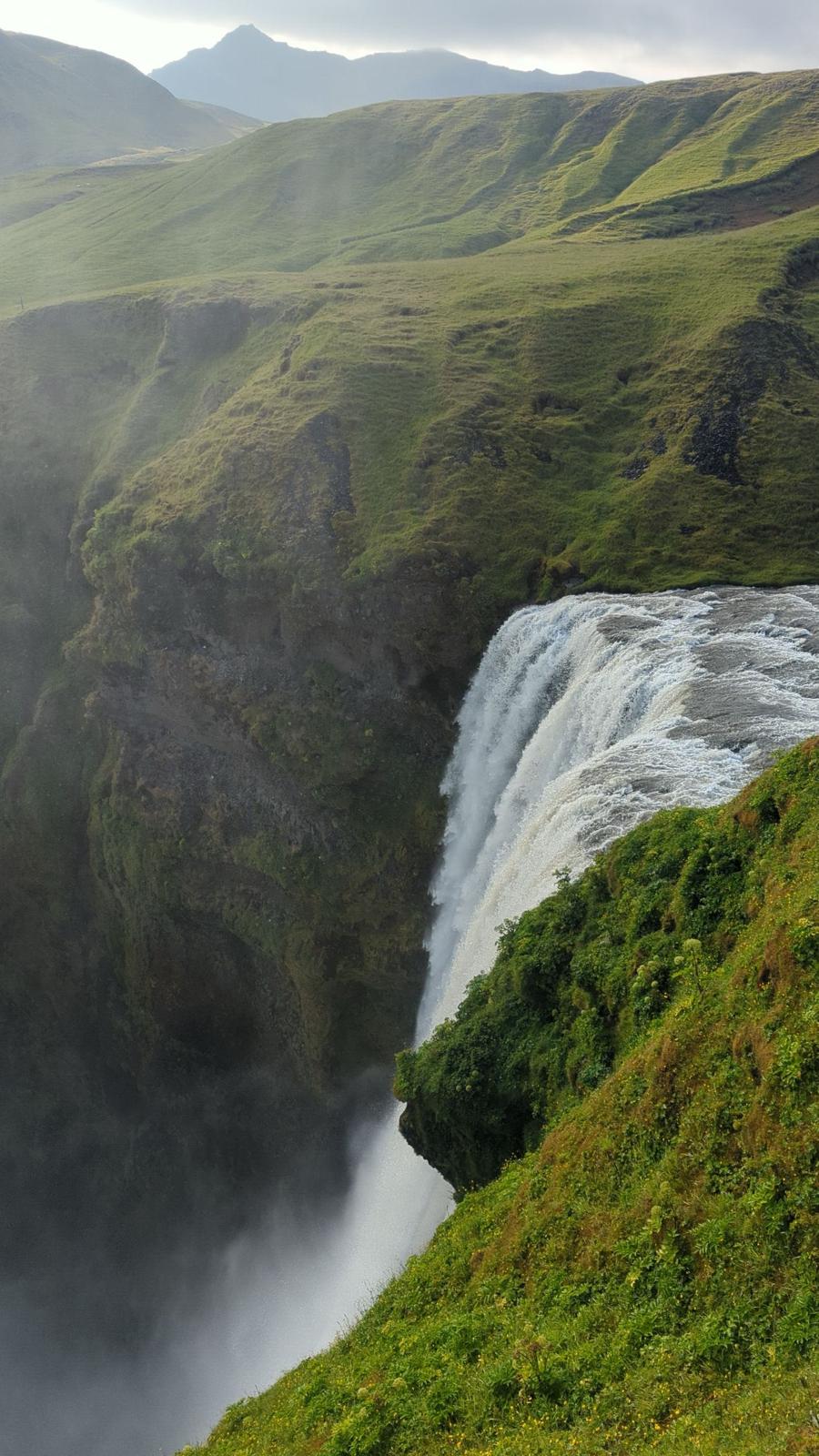 A waterfall in Iceland