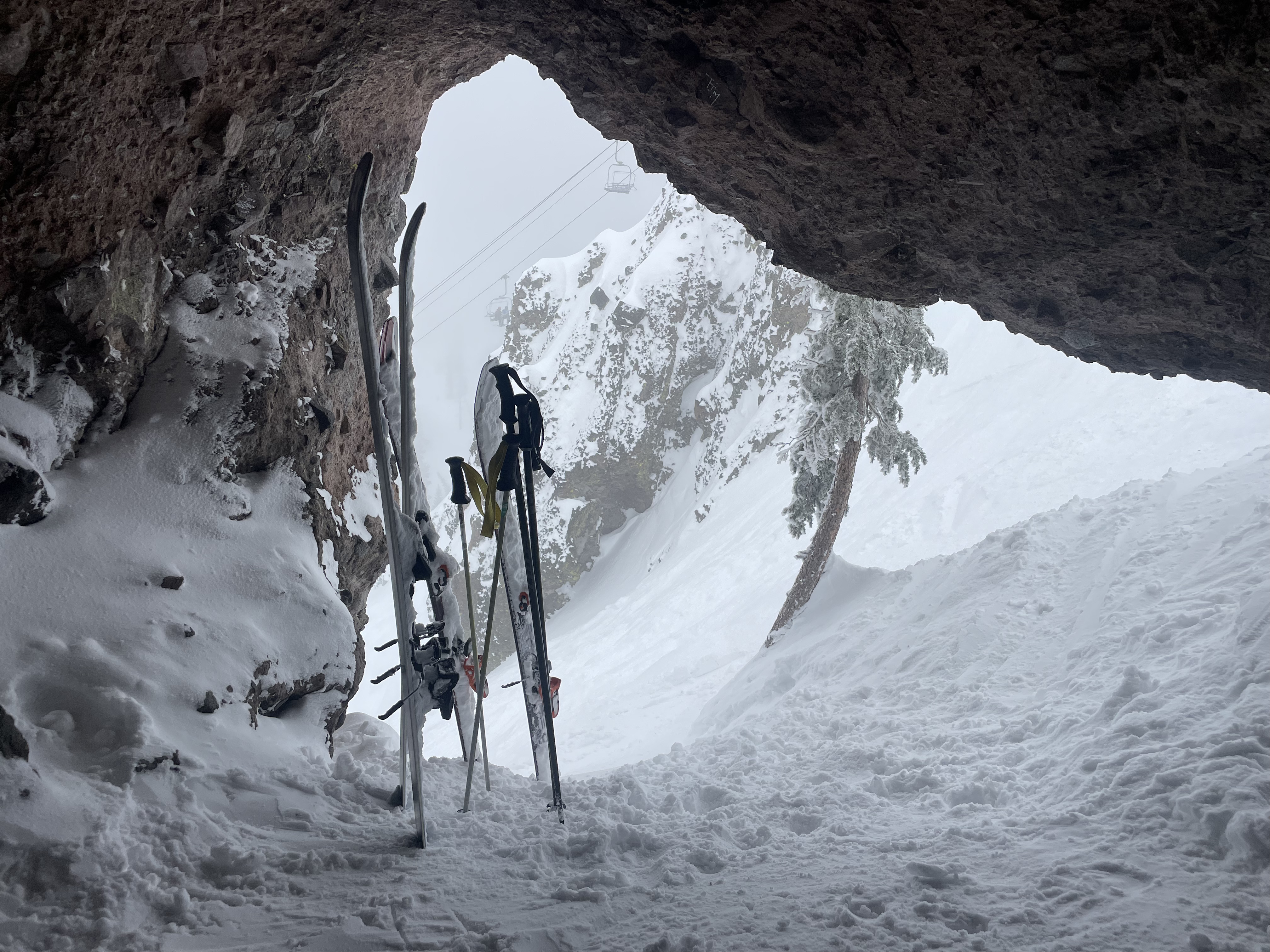 Cave at Ski Resort