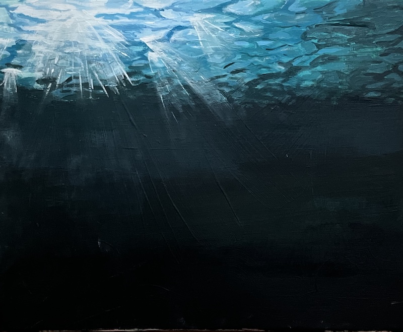 painted underwater scene