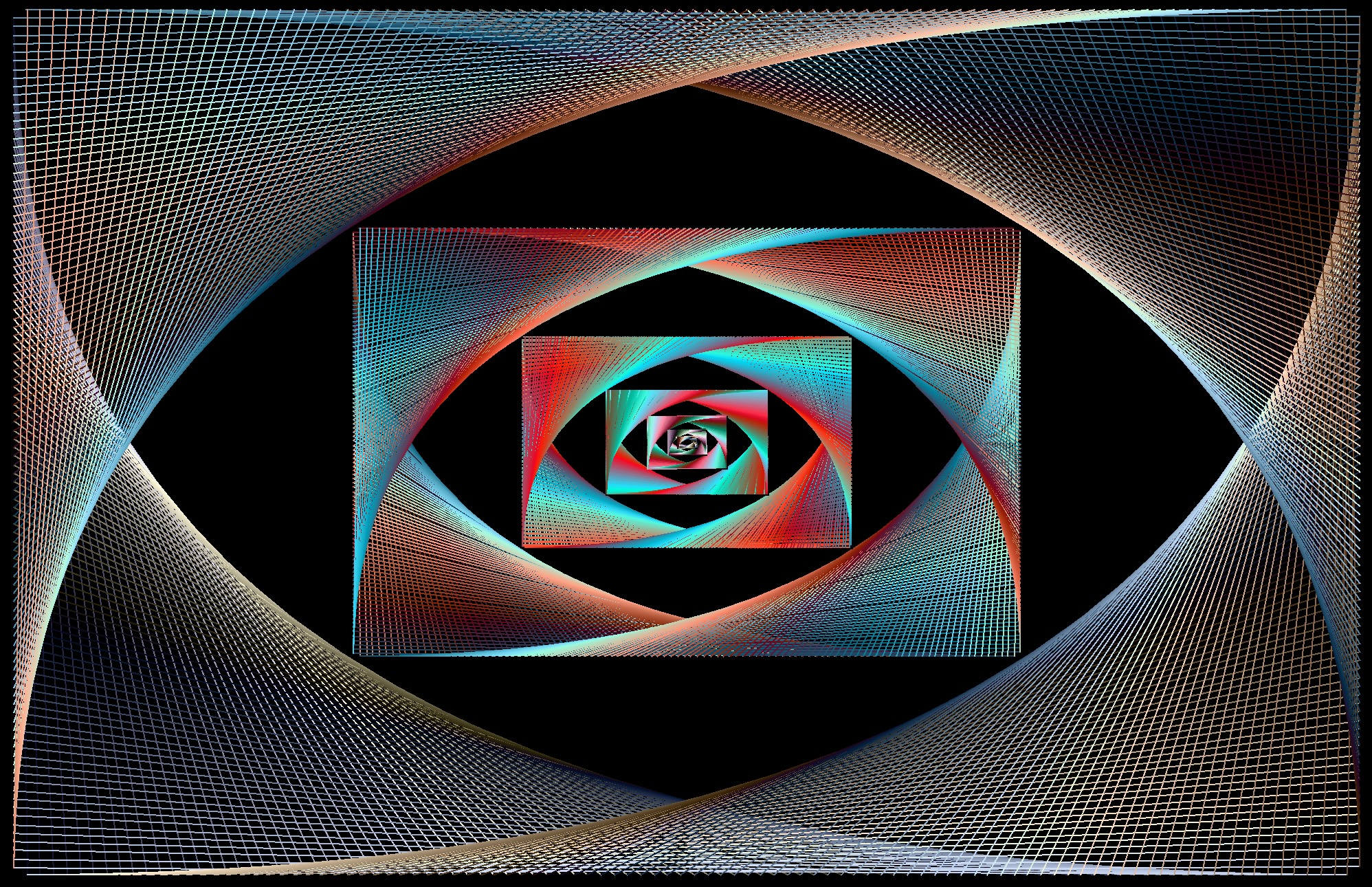 A sample image of the graphics generated by my line art code