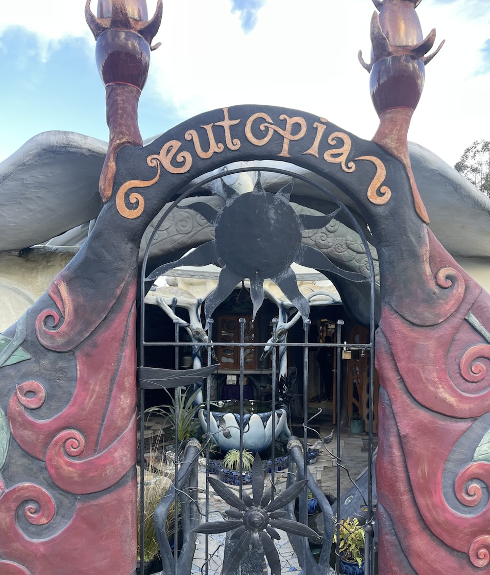 Entrance to the Eutopia Cafe.