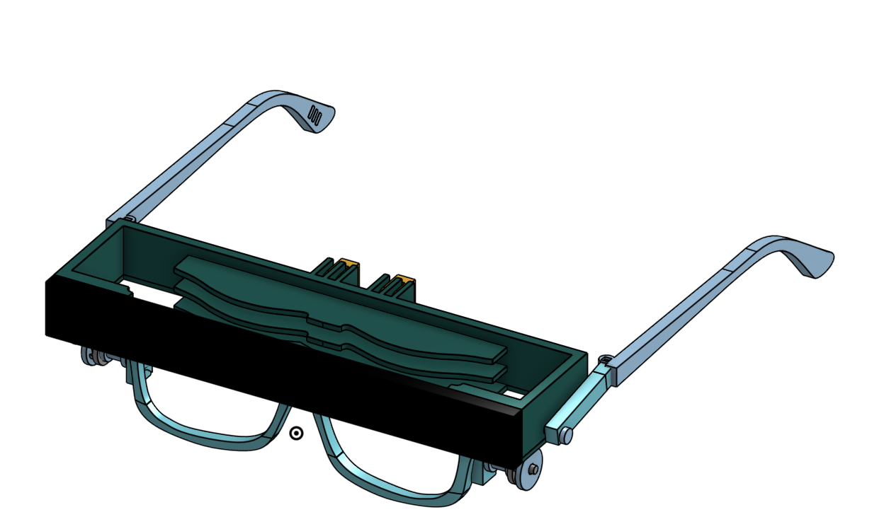 Image depicting a 3D model of Groovy Self-Cleaning Glasses.