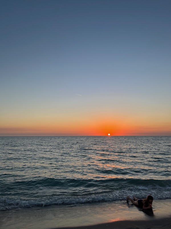 Sunset at the beach