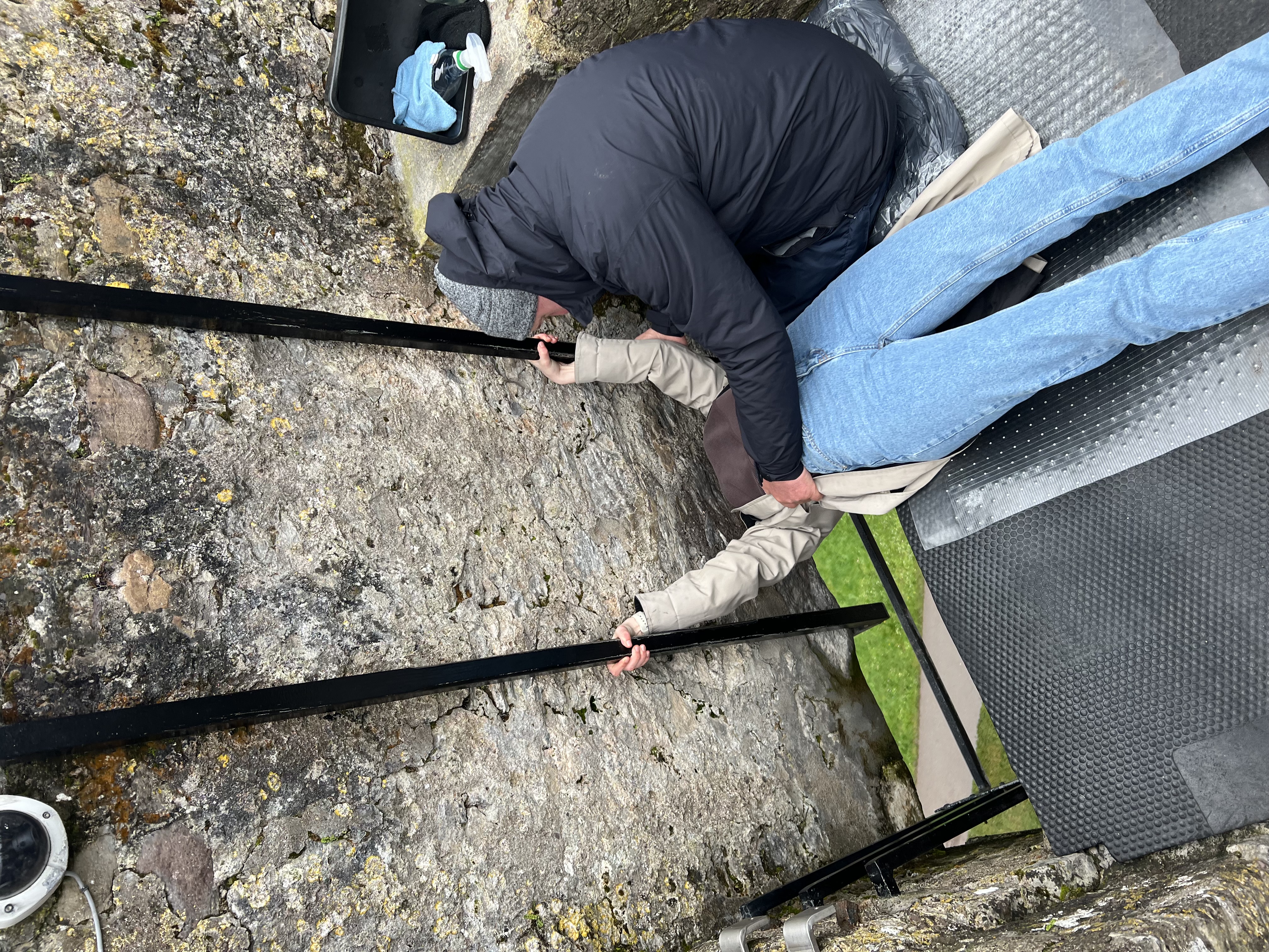 Kissing Blarney Stone