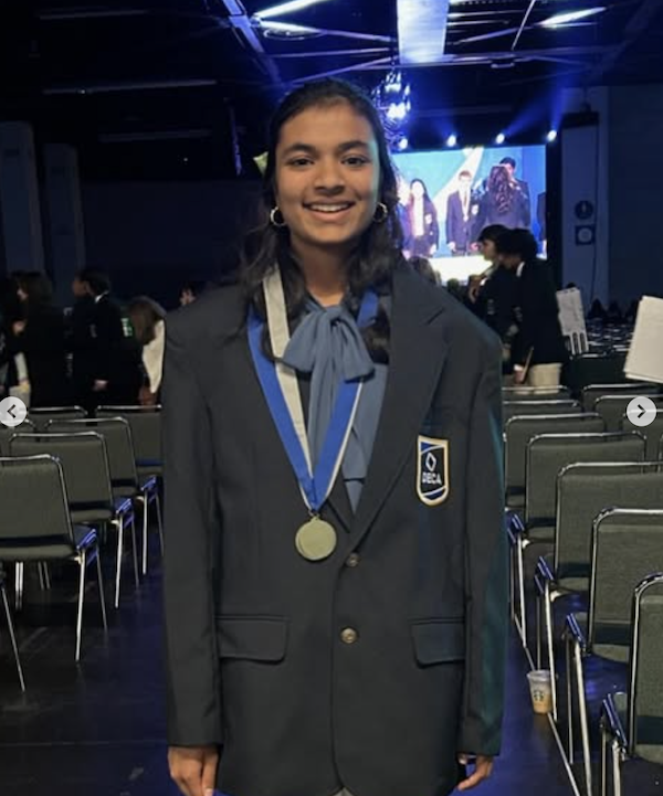 Naaisha after winning finalist at Internationals in DECA