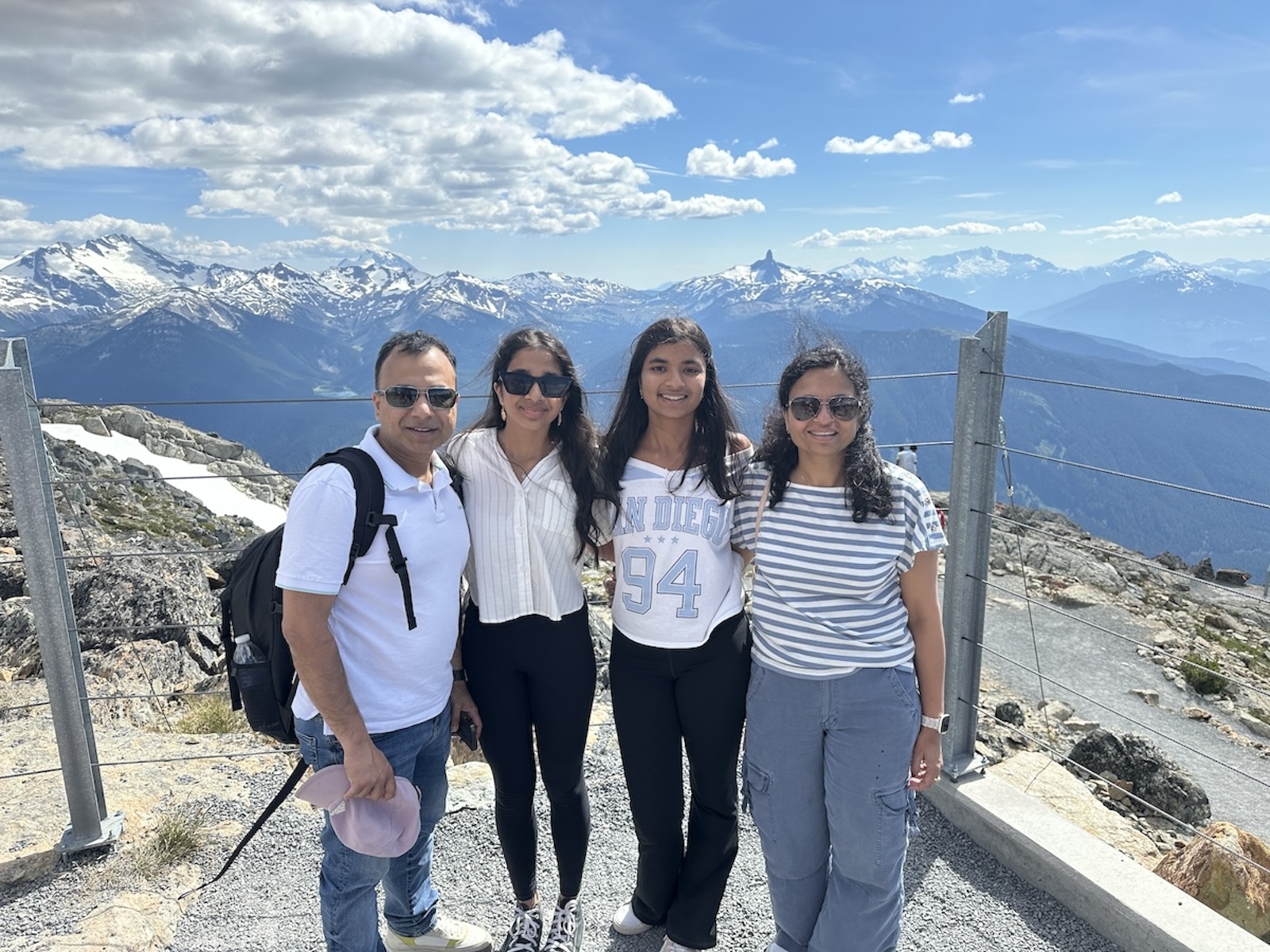 Naaisha's family at Whistler