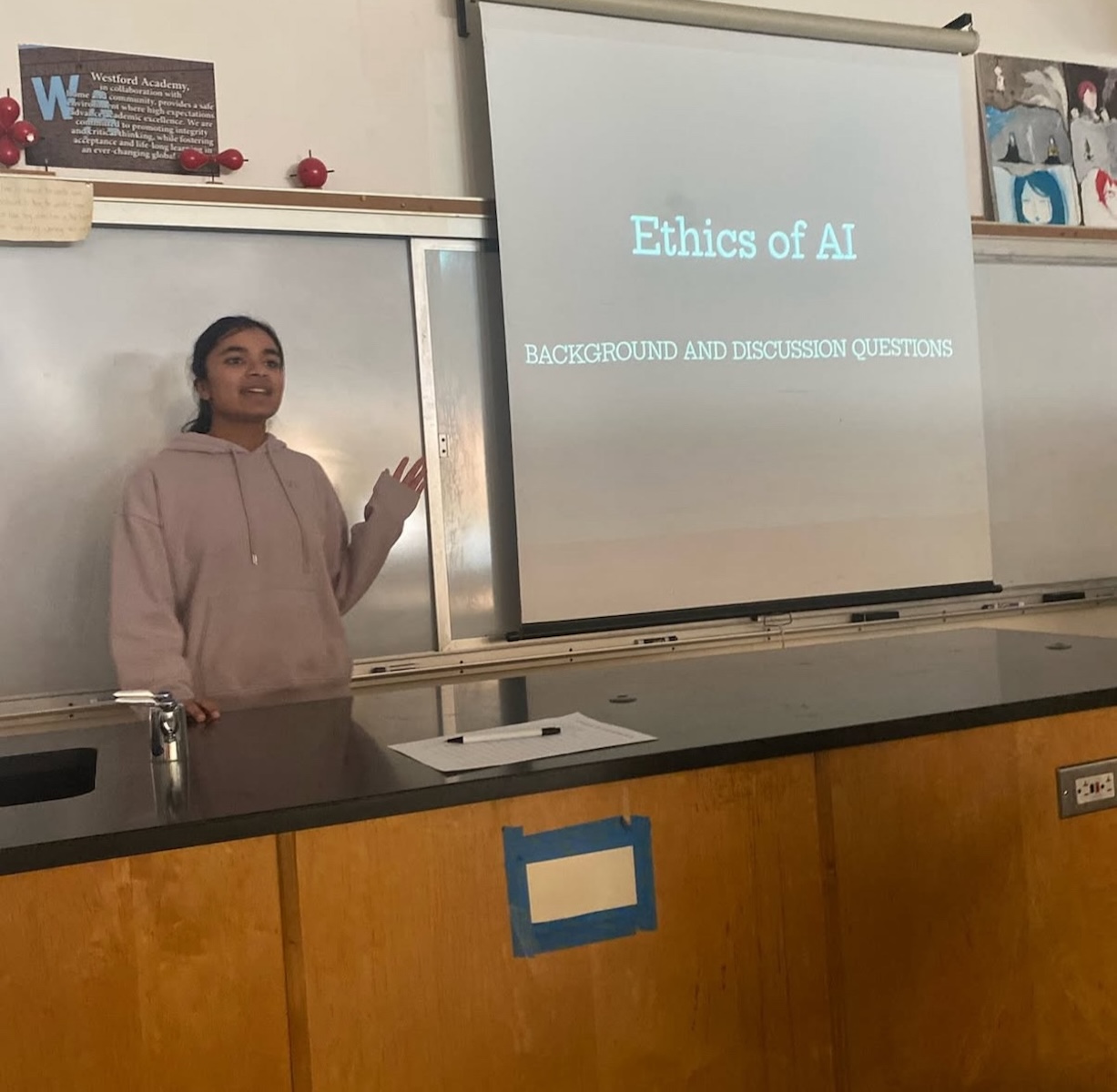 Naaisha presenting at AI Visionaries