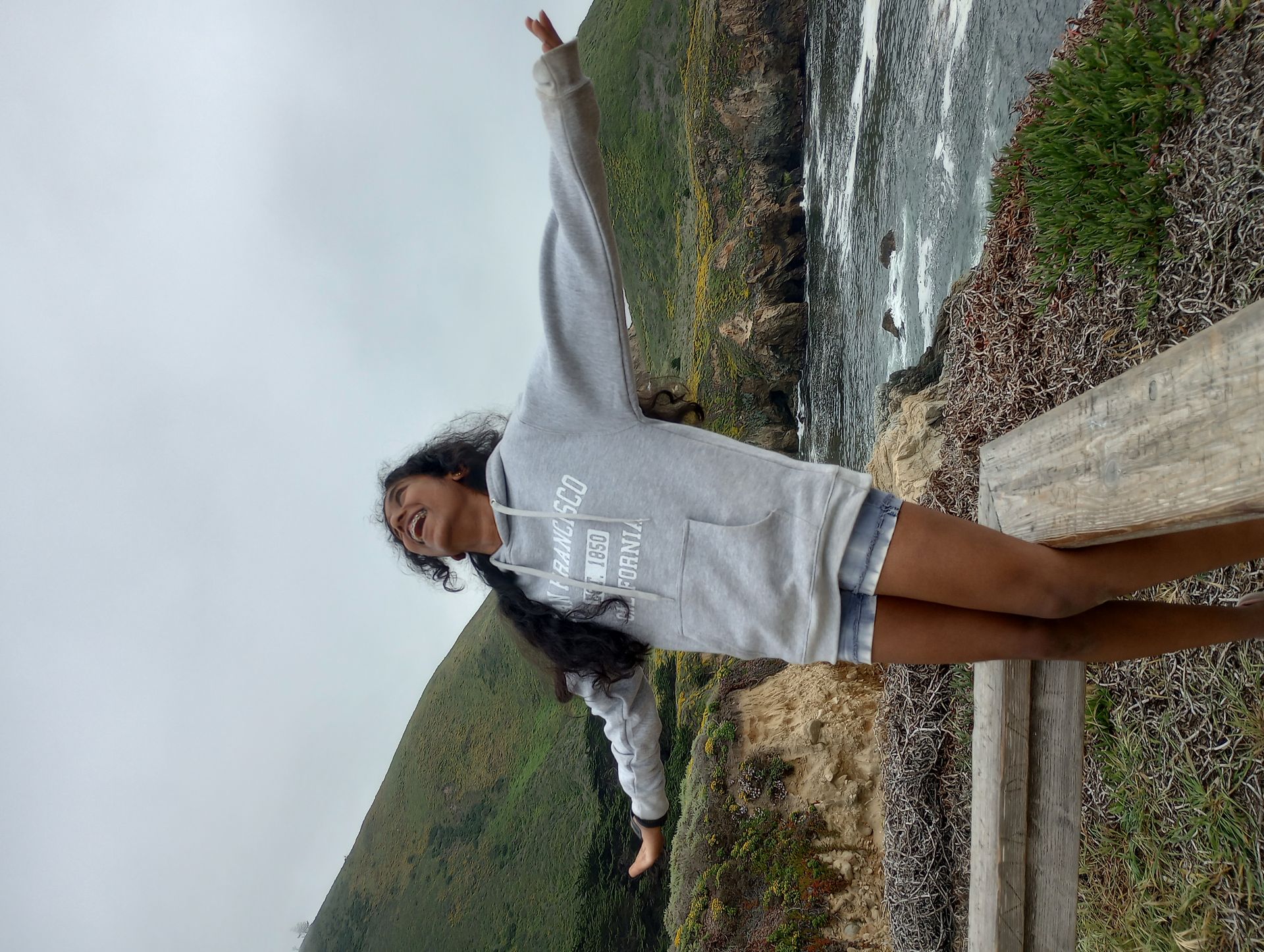 Me thoroughly enjoying myself in Big Sur, CA
