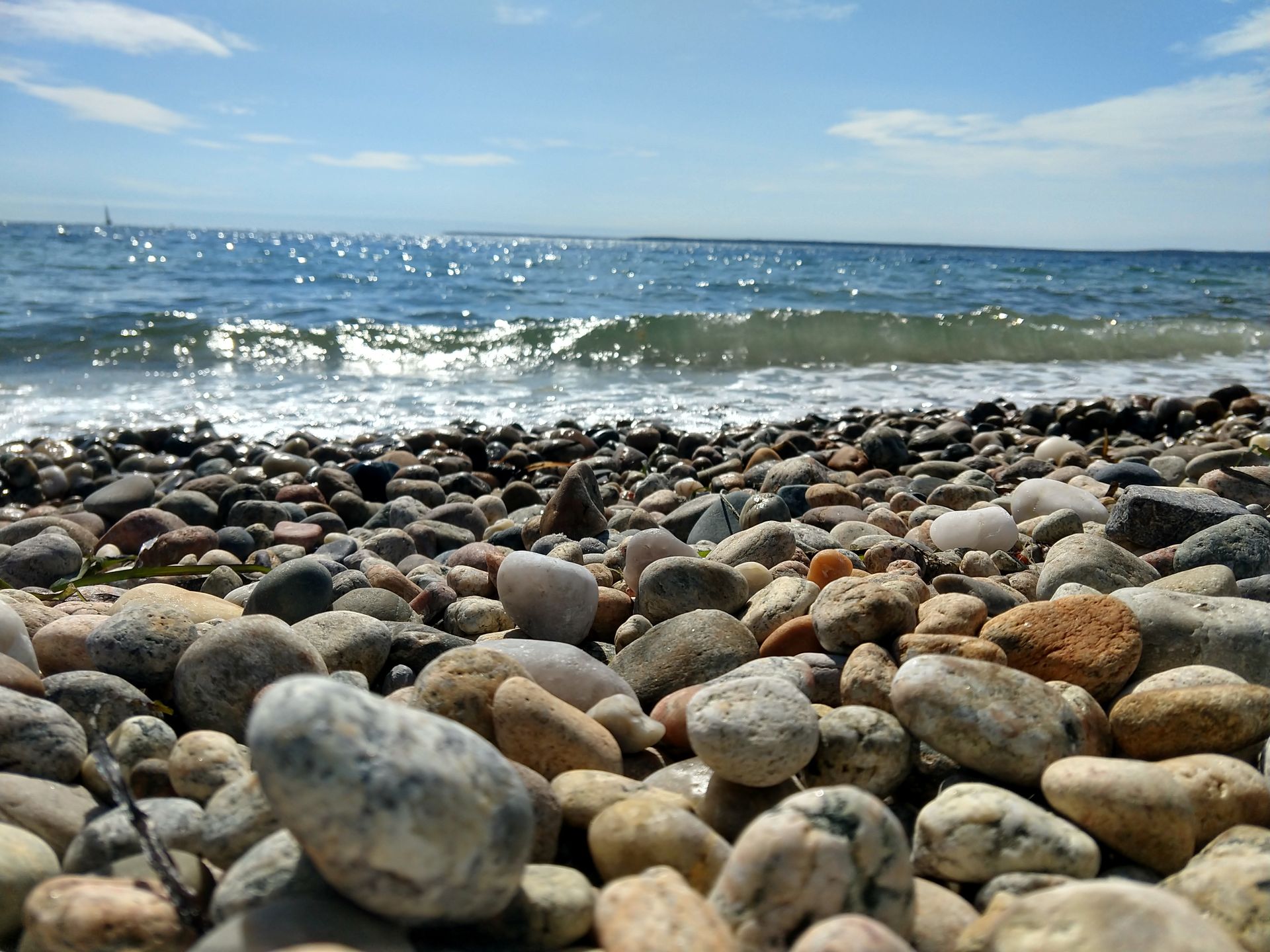 Picture from a beach near the Shining Sea Bikeway in the Cape