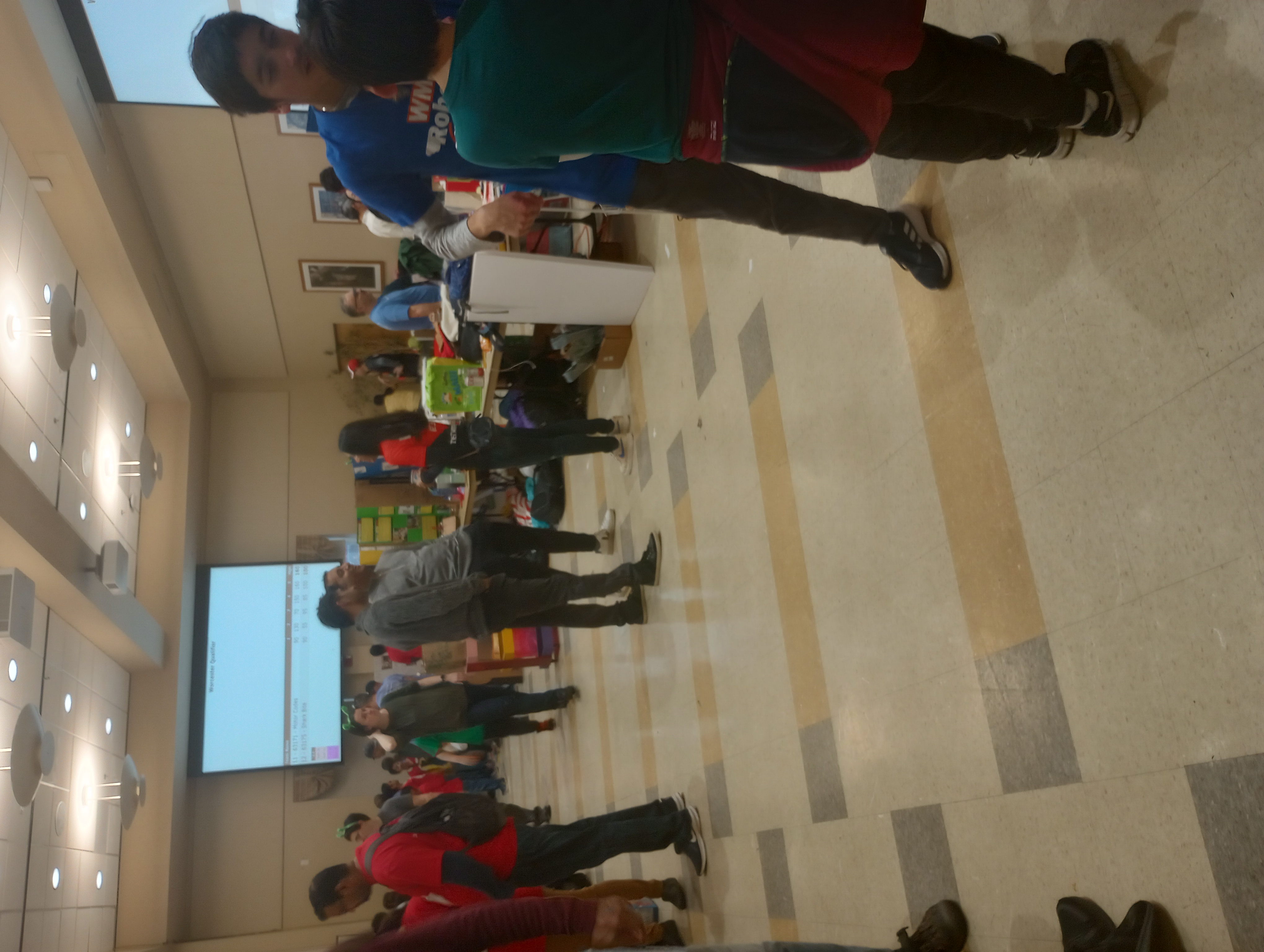 A picture of the team's competition at WPI.