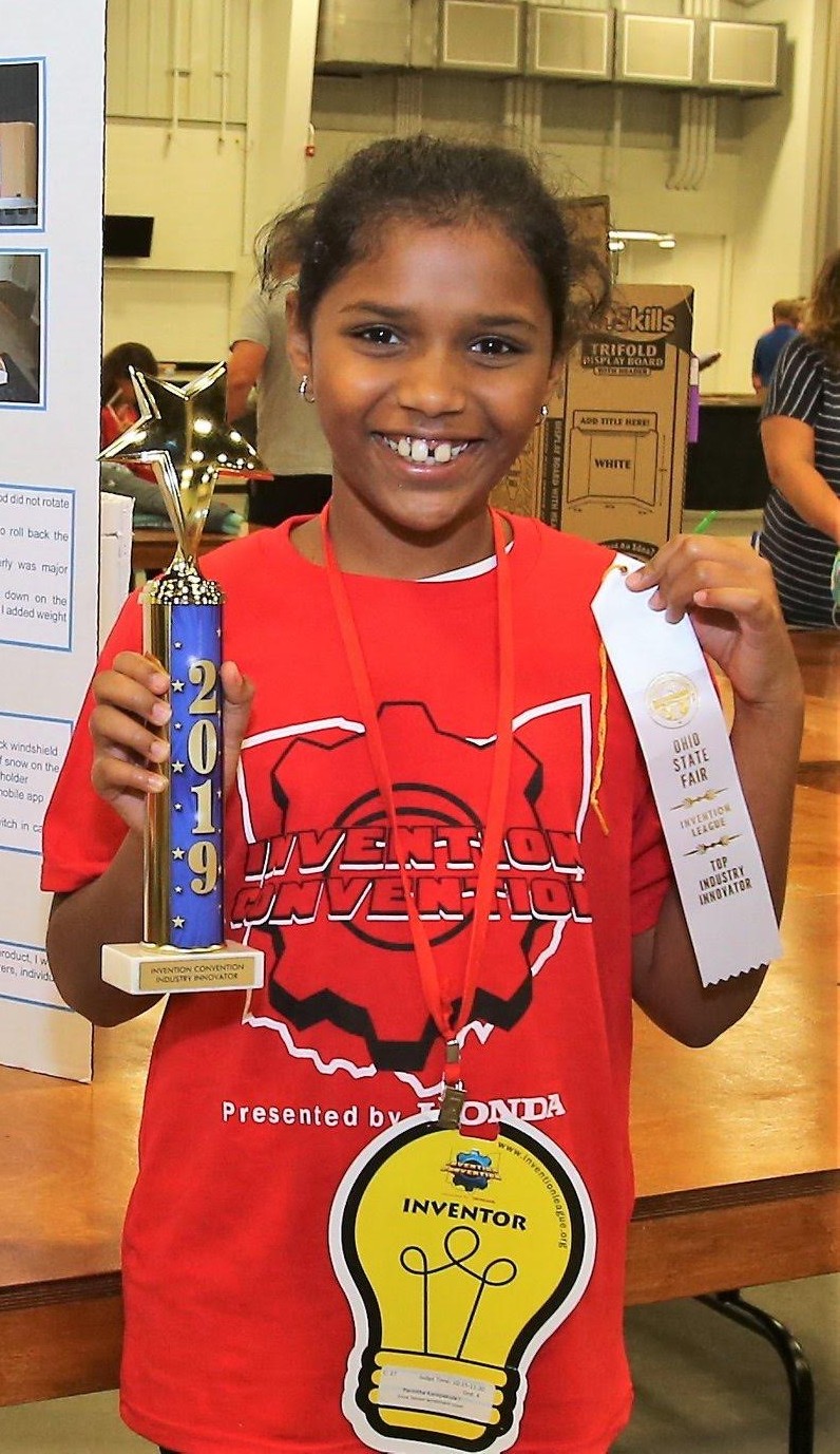 Me after getting an award at the Ohio Invention Convention