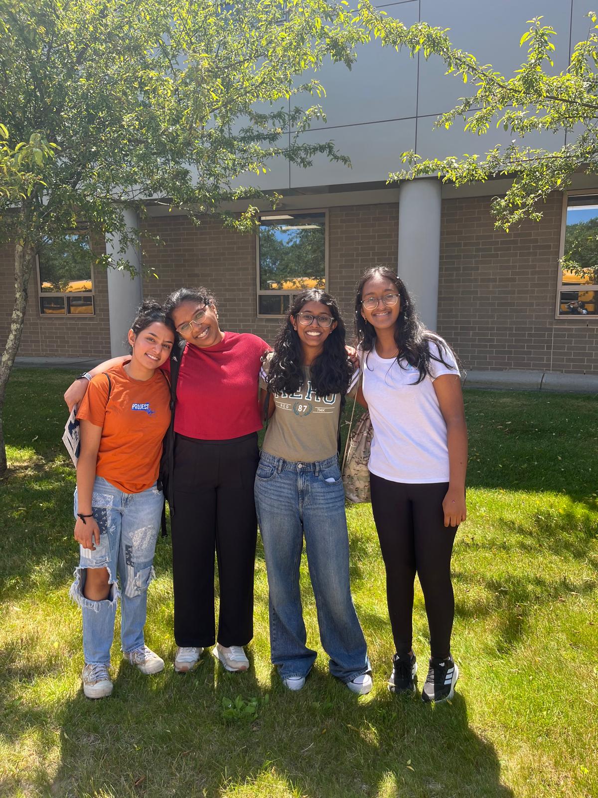Picture of me and my firends Nishaa, Sanvi, and Prisha