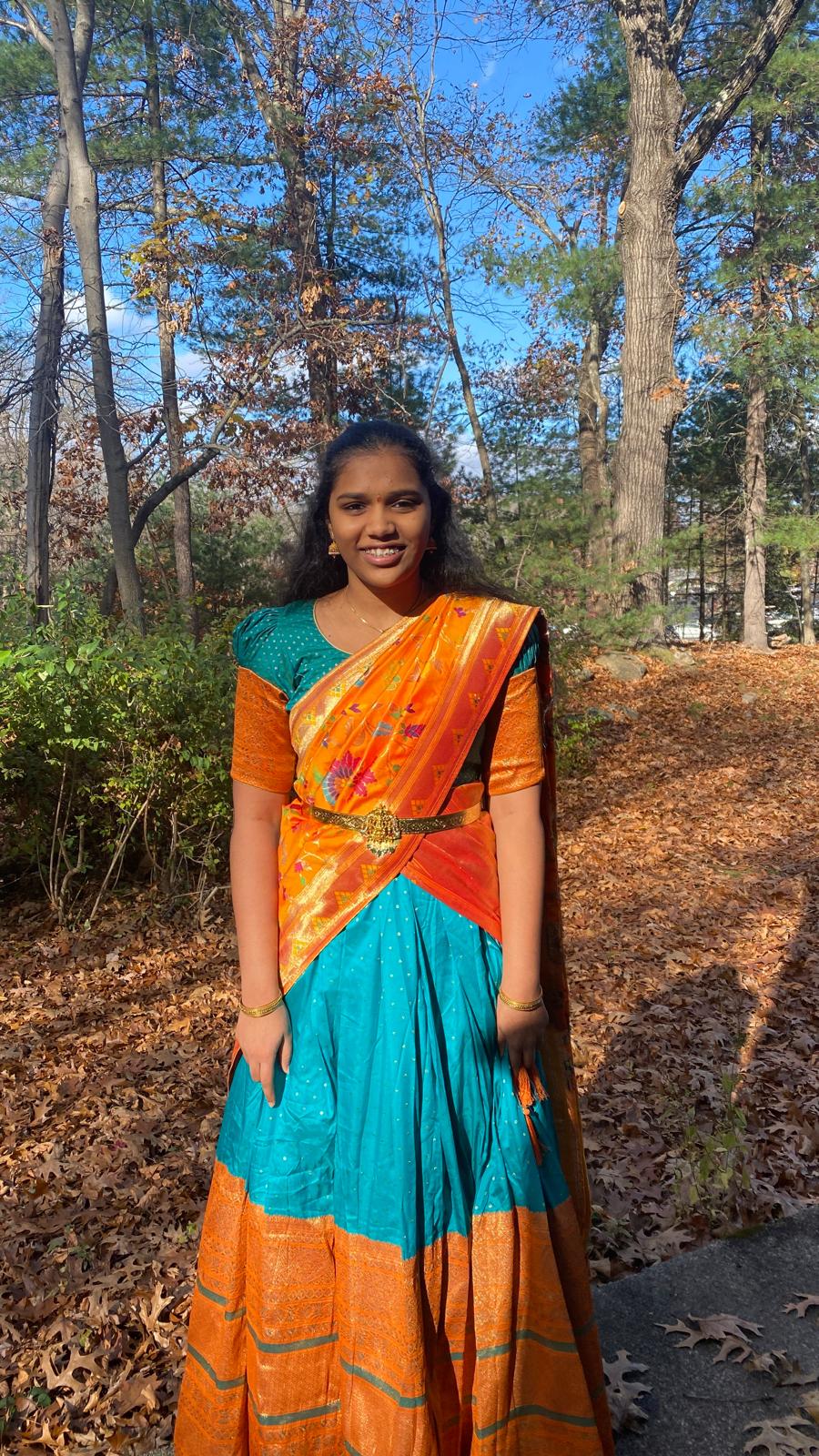 Me in a traditonal indian dress