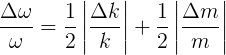 Fractional uncertainty of omega