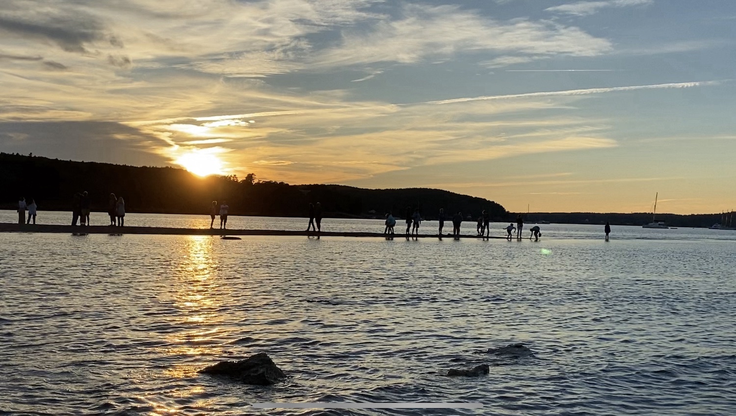 A picture of the beach I took in Maine.