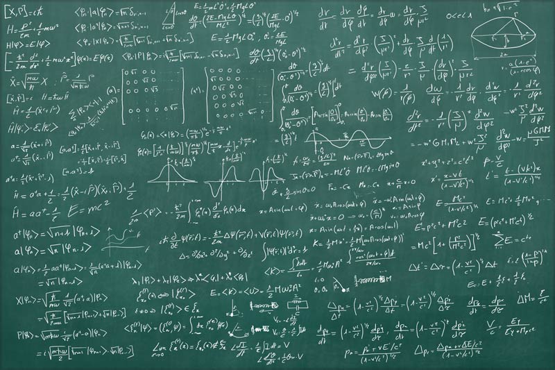 Generic picture of math on a blackboard.